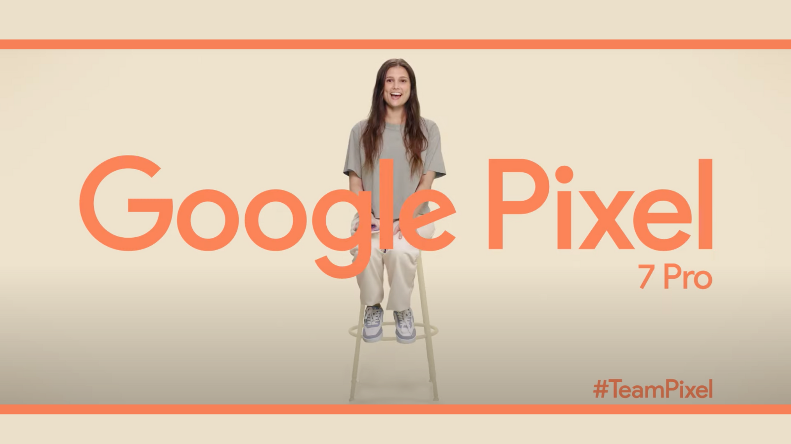 Photo of smiling google pixel phone customer, taken from their latest video testimonial ad