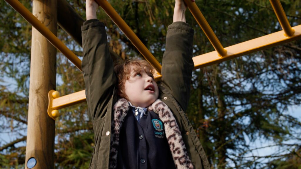 Pupil at Shropshire school filmed playing on equipment as part of school promotional video