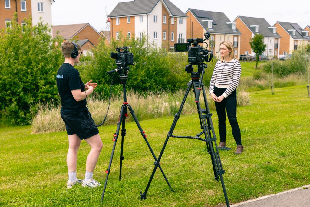 Interviewing a housing manager for a property management case study video